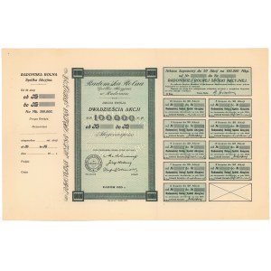 Radomska Rolna, Em.2, 20x 5.000 mkp 1923 - blankiet