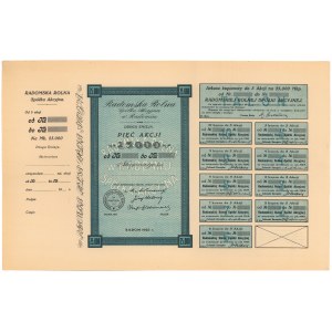 Radomska Rolna, Em.2, 5x 5.000 mkp 1923 - blankiet