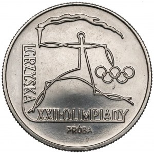 Próba NIKIEL 20 złotych 1980 XXII Olimpiada - znicz
