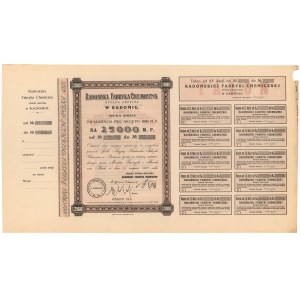 Radomska Fabryka Chemiczna, Em.2, 25x 1.000 mkp 1921 - blankiet