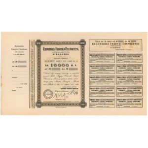 Radomska Fabryka Chemiczna, Em.2, 10x 1.000 mkp 1921 - blankiet