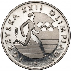 Próba NIKIEL 100 złotych 1980 XXII Olimpiada - biegacz
