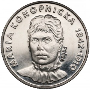 Próba NIKIEL 20 złotych 1977 Maria Konopnicka