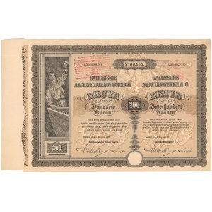Sierszańskie Zakłady Górnicze, 200 kr 1907