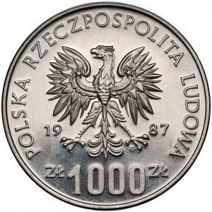 Próba NIKIEL 1.000 złotych 1987 Wratislavia