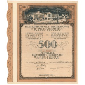 Elektrownia Okręgowa w Pruszkowie, Em.3, 500 mkp 1921