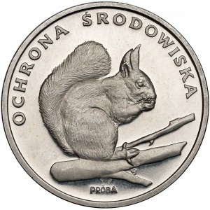 Próba NIKIEL 500 złotych 1985 Wiewiórka