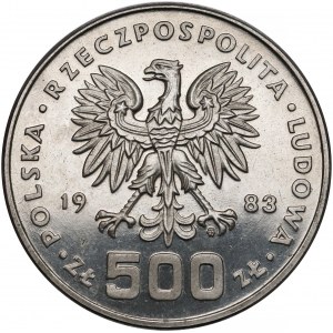 Próba NIKIEL 500 złotych 1983 Sarajewo