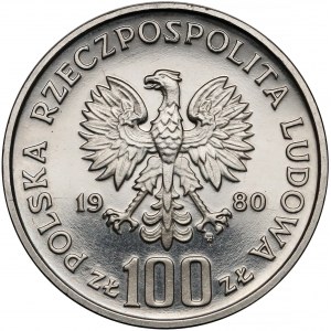 Próba NIKIEL 100 złotych 1980 XXII Olimpiada - znicz 
