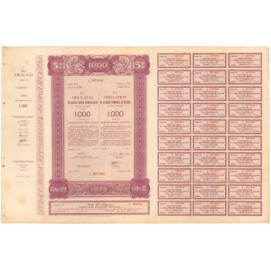 Polski Bank Komunalny, Em.7, Obligacja na 1.000 zł 1939