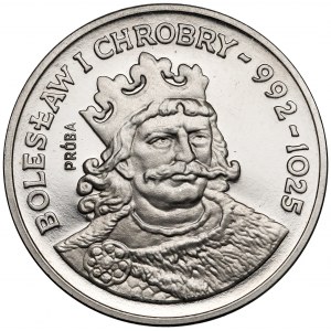 Próba NIKIEL 200 złotych 1980 Bolesław I Chrobry - popiersie