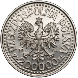 Próba NIKIEL 200.000 złotych 1994 Zygmunt I Stary - popiersie