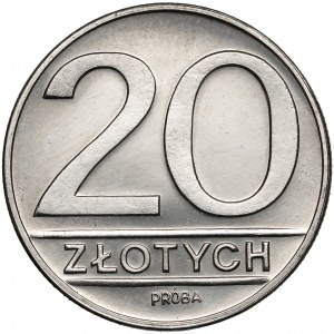 Próba NIKIEL 20 złotych 1984