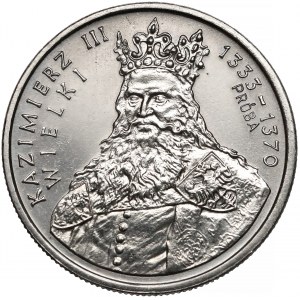Próba NIKIEL 100 złotych 1987 Kazimierz III Wielki