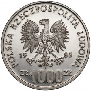 Próba NIKIEL 1.000 złotych 1985 Przemysław II