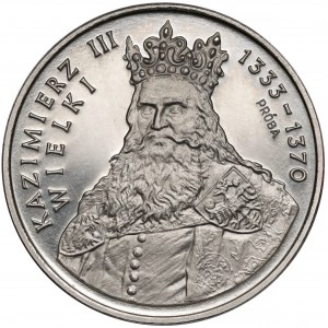 Próba NIKIEL 500 złotych 1987 Kazimierz III Wielki