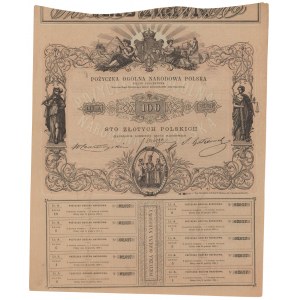 Powstanie Styczniowe, Pożyczka Ogólna Narodowa Polska, 100 złotych 1863