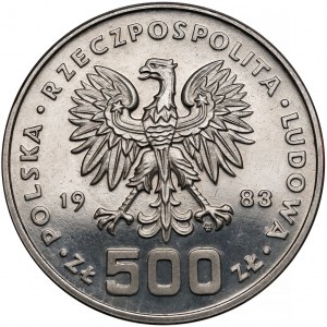 Próba NIKIEL 500 złotych 1983 Sarajewo