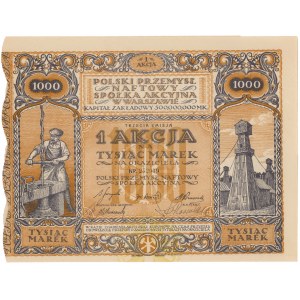 Polski Przemysł Naftowy, Em.3, 1.000 mk 1923