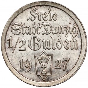 Wolne Miasto Gdańsk, 1/2 guldena 1927