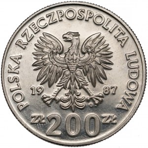 Próba NIKIEL 200 złotych 1987 Igrzyska XXIV Olimpiady