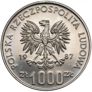 Próba NIKIEL 1.000 złotych 1987 Olimpiada Seul