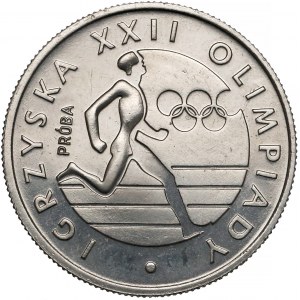 Próba NIKIEL 20 złotych 1980 XXII Olimpiada - biegacz