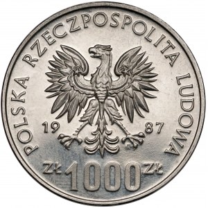 Próba NIKIEL 1.000 złotych 1987 Olimpiada Seul