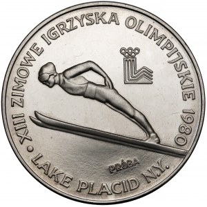 Próba NIKIEL 200 złotych 1980 Lake Placid - skoczek - bez znicza