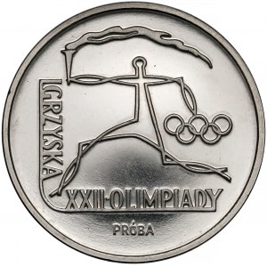 Próba NIKIEL 100 złotych 1980 XXII Olimpiada - znicz 