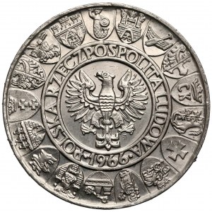 Próba NIKIEL 100 złotych 1966 Mieszko... półpostacie