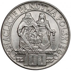 Próba NIKIEL 100 złotych 1966 Mieszko... postacie