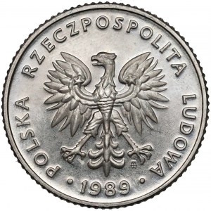 Próba NIKIEL 10 złotych 1989 - stempel lustrzany