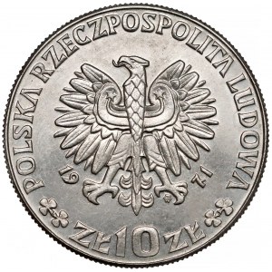 Próba NIKIEL 10 złotych 1971 FAO - Chleb dla świata