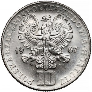 Próba NIKIEL 10 złotych 1967 Rewolucja Październikowa