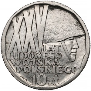 Próba NIKIEL 10 złotych 1968 XXV lat LWP