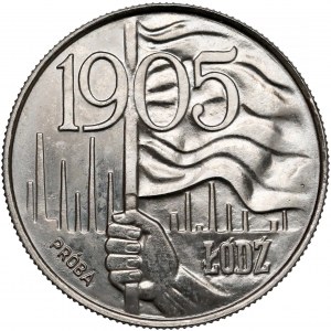 Próba NIKIEL 20 złotych 1980 Łódź 1905