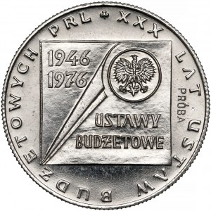 Próba NIKIEL 20 złotych 1976 Ustawy Budżetowe PRL - ustawa