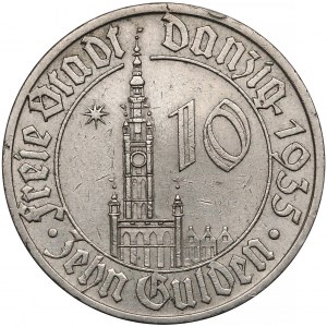 Wolne Miasto Gdańsk, 10 guldenów 1935