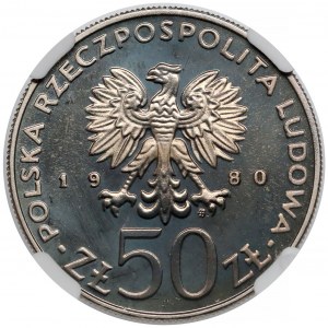 50 złotych 1980 Kazimierz I Odnowiciel - lustrzane