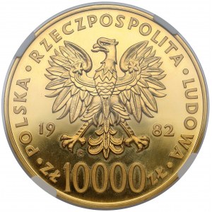 10.000 złotych 1982 Jan Paweł II - stempel zwykły