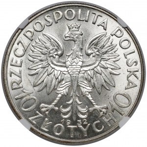 Głowa Kobiety 10 złotych 1932 bz, Londyn