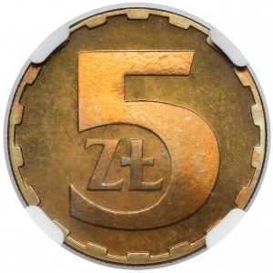 5 złotych 1981 - lustrzane