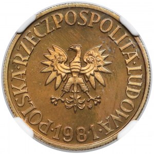 5 złotych 1981 - lustrzane