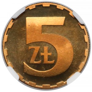 5 złotych 1988 - lustrzane