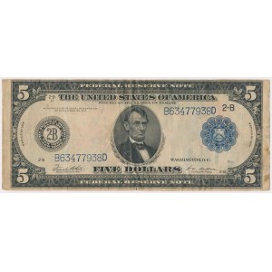 USA, 5 Dollars 1914