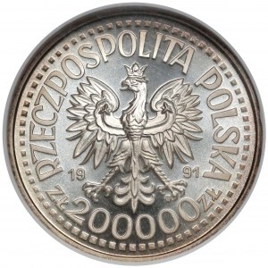 Próba SREBRO 200.000 złotych 1991 Jan Paweł II Ołtarz 