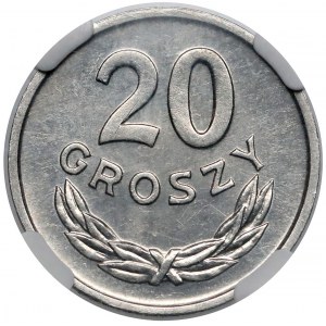 20 groszy 1957 - szeroka data - b.rzadka