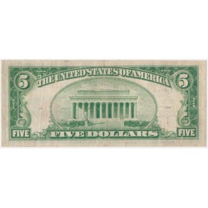 USA, 5 Dollars 1929, National Currency, New York #2370