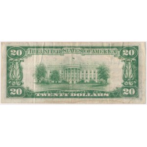 USA, 20 Dollars 1929, National Currency, Philadelphia, C